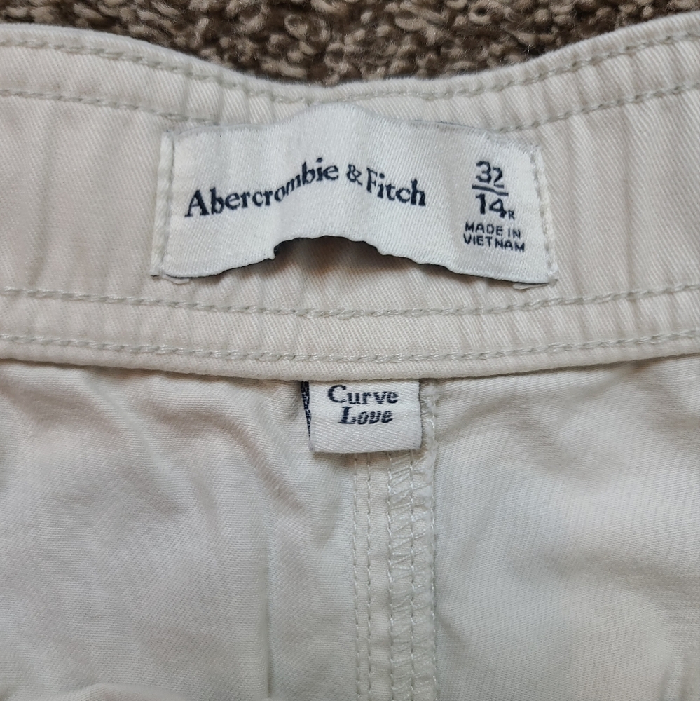 Abercrombie & Fitch Curve Love Relaxed Cargo Pant Size 32/14R - Picture 6 of 9